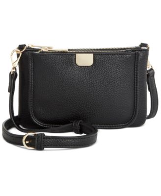 On 34th - Rienna Solid Black Small Crossbody