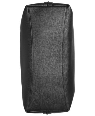 Glenwood Top Handle Leather Satchel with Tassel Detail