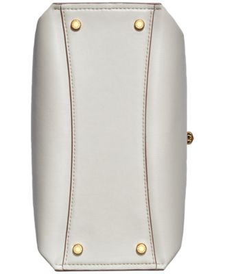 Donna Karan Bridgehampton Leather Turnlock Triple Compartment Crossbody