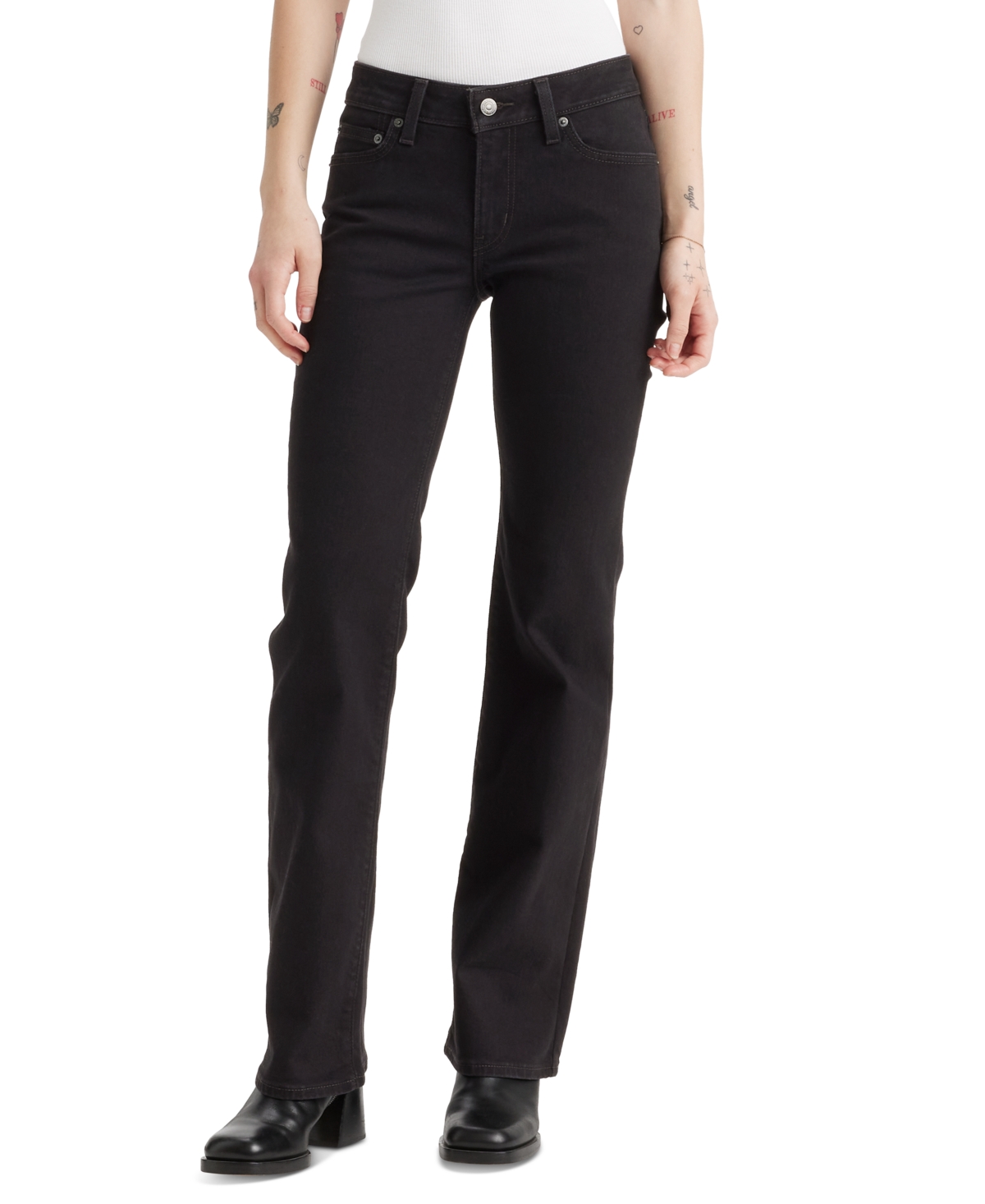 Shop Levi's Women's Superlow Low-rise Bootcut Jeans In Crew Look
