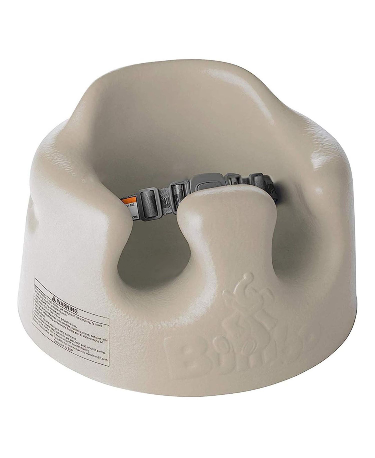 Infant Floor Seat Baby Sit Up Chair with Adjustable Safety Harness, Taupe