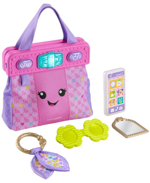 Детские игрушки Fisher Price Fisher-Price Laugh Learn Going Places Learning Purse Baby Toddler Toy Bag Accessories