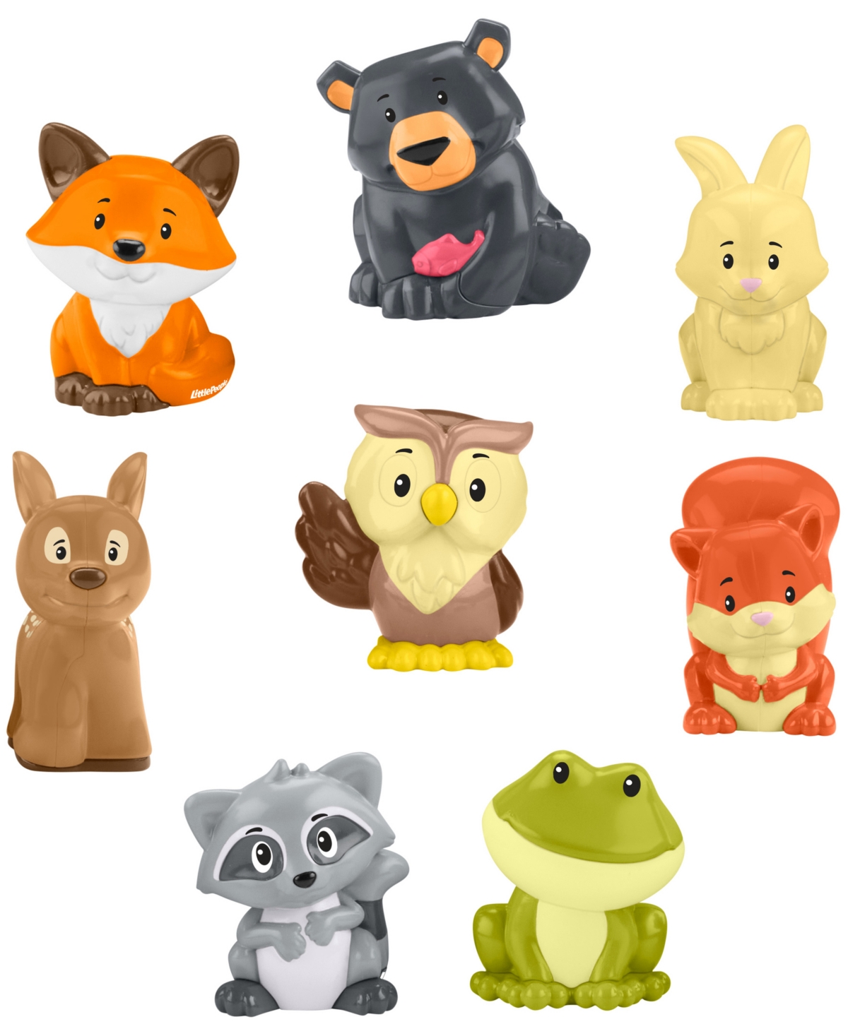 Little People Fisher-price  Forest Friends Carry Case Toddler Playset With Figures, 9 Pieces In Multi-color