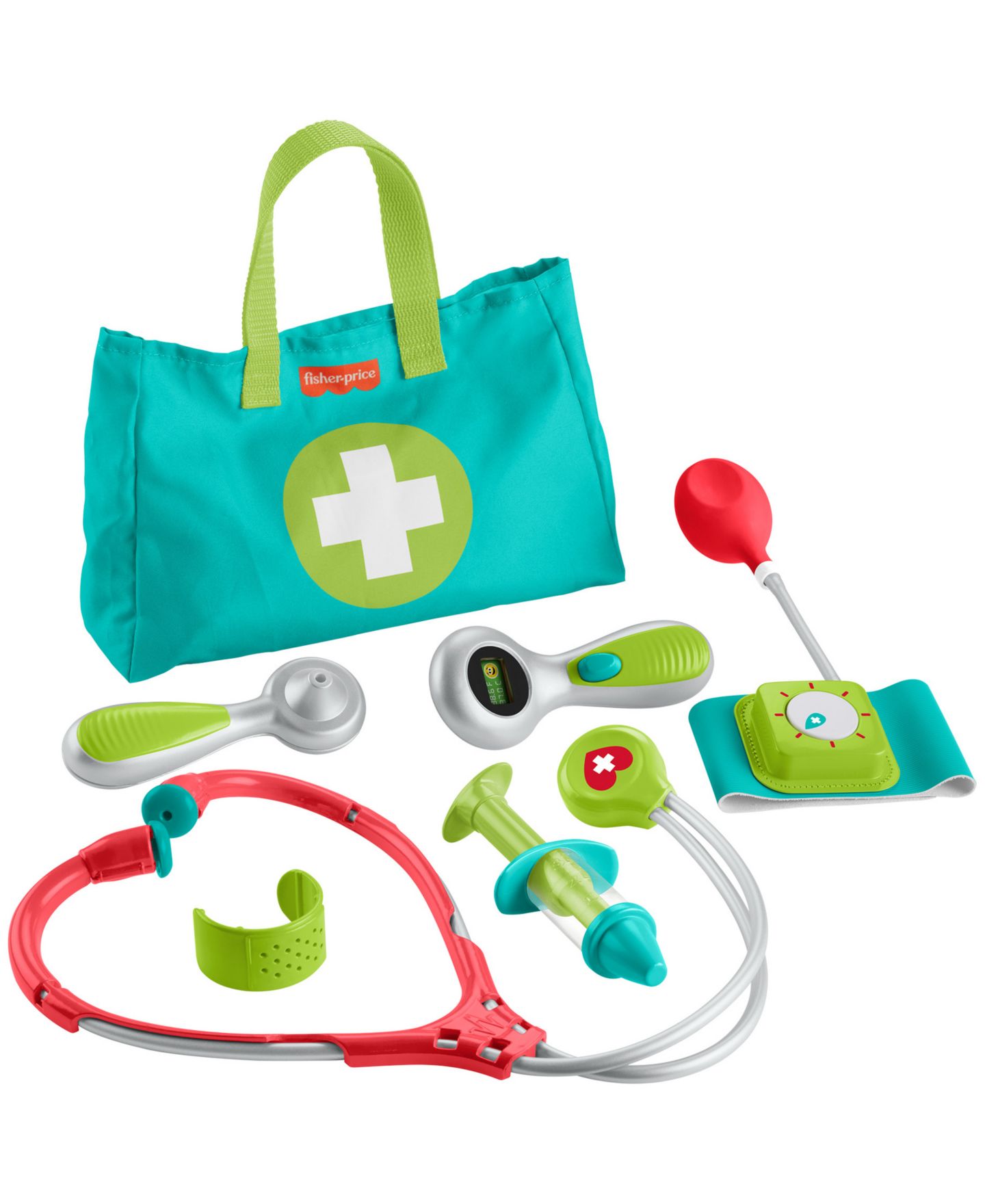 Детские игрушки Fisher Price Fisher-Price Doctor Medical Kit 7-Piece Playset, Ages 3+ — фото 1