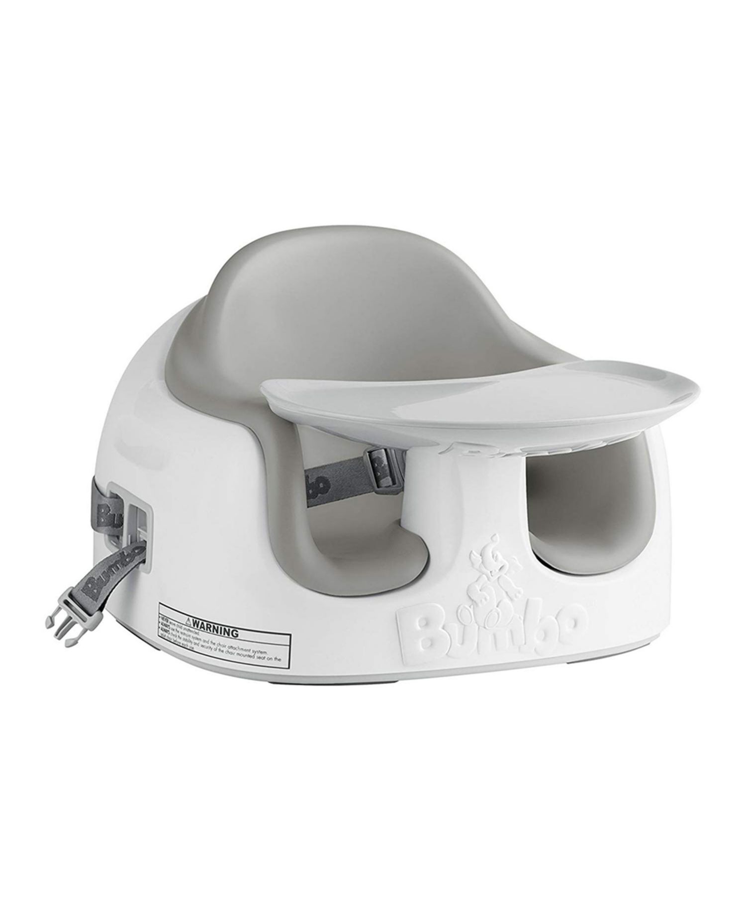 Baby Toddler Adjustable 3-in-1 Booster Seat/High Chair & Tray, Cool Gray