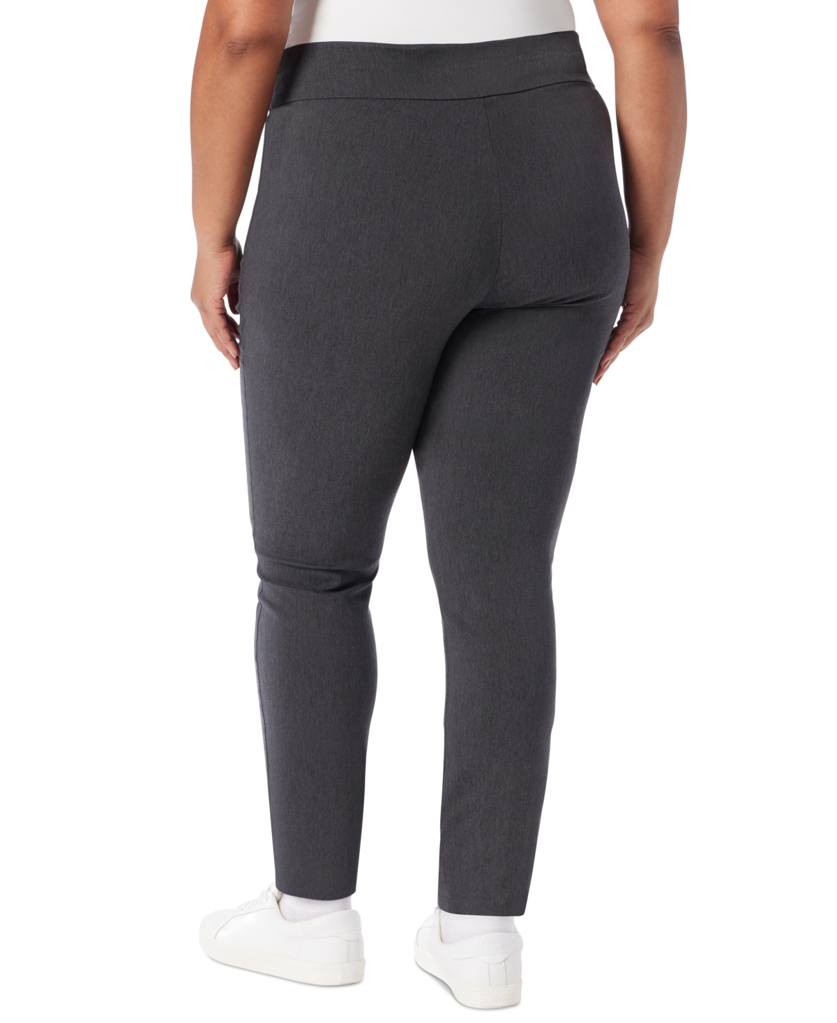 Gloria Vanderbilt Plus Size Solid Pull-On Trousers