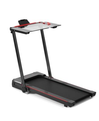 SKONYON 3 in 1 Folding Treadmill with Large Desk and LCD Display Macy s