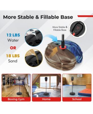 Inflation-Free Boxing set with Punching Bag and Boxing Gloves Quick Rebound Design for 5+ Years Old Kids