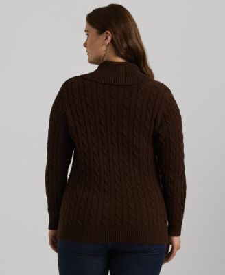 Lauren Ralph Lauren Plus Size Buckled Sweater