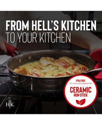 Ceramic Hybrid 2.5-Qt Saucepan & Lid