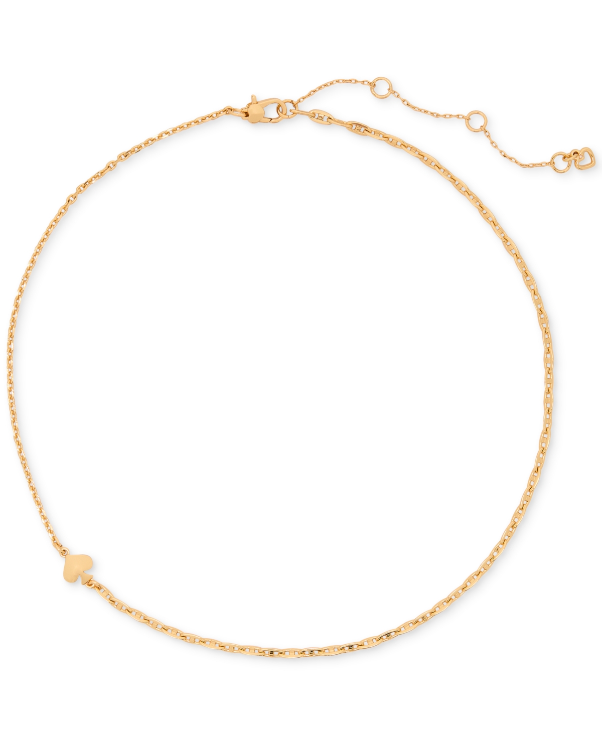 KATE SPADE SPADE CHARM COLLAR NECKLACE, 16" + 3" EXTENDER 
