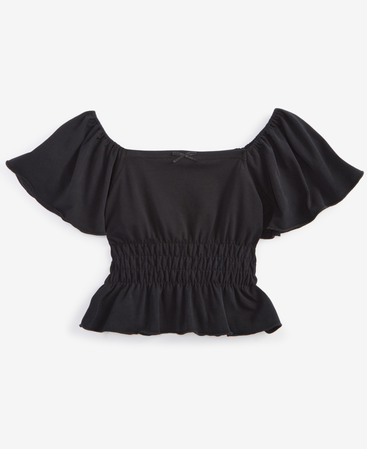 WITH JULES BIG GIRLS FLUTTER SLEEVE TOP 