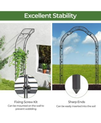 Garden Arch Arbor Trellis for Climbing Plants Roses Vines