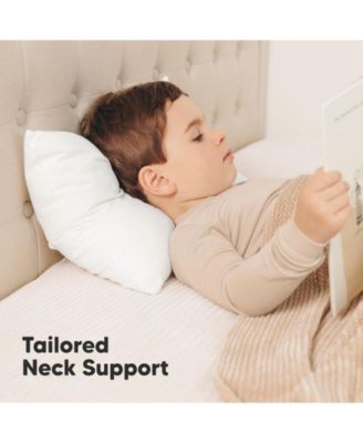 2pk Jumbo Toddler Pillow - Soft Organic Cotton Kids Pillows for Sleeping - 14X20 Travel Pillow for Kids Age 2-5