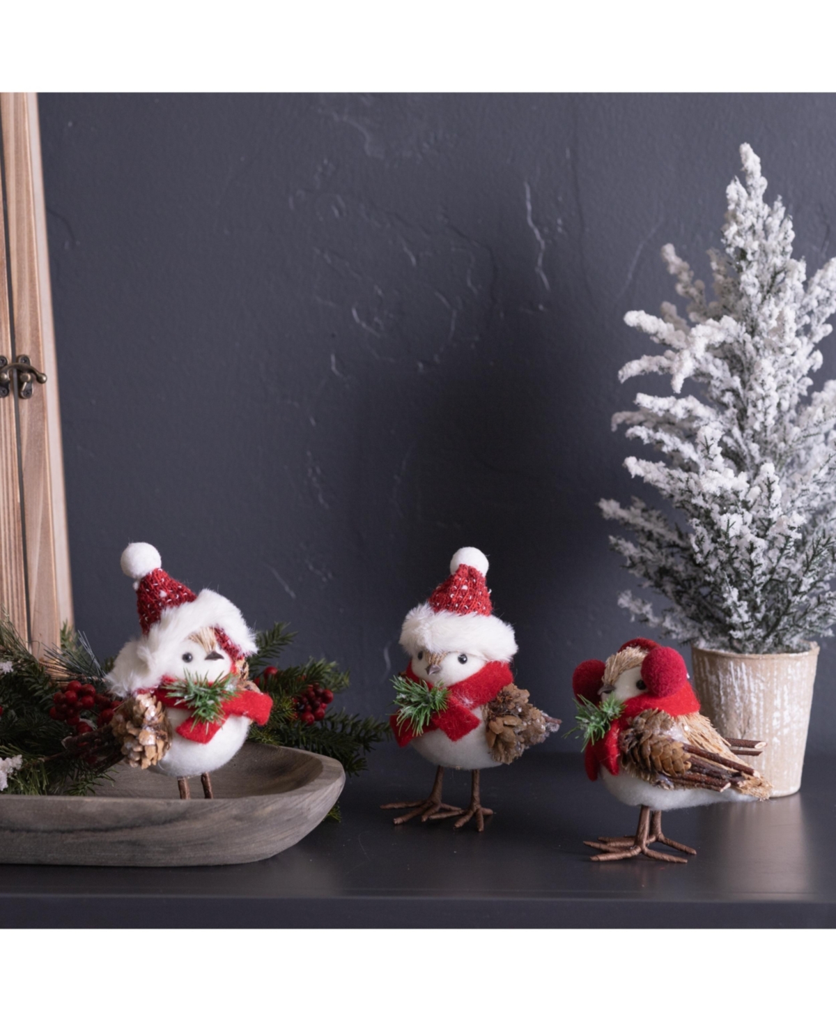 Slickblue Set of 12 Winter Bird Decorations – Perfect for Festive and Seasonal Displays