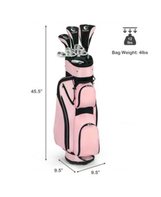 10 Pieces Womens Complete Golf Club Set with Alloy Driver