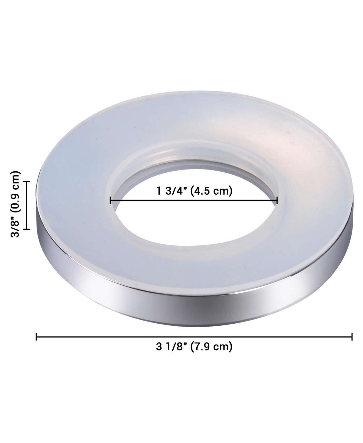 Aquaterior Pop Up Drain with Overflow Mounting Ring Kit for Countertop Basin