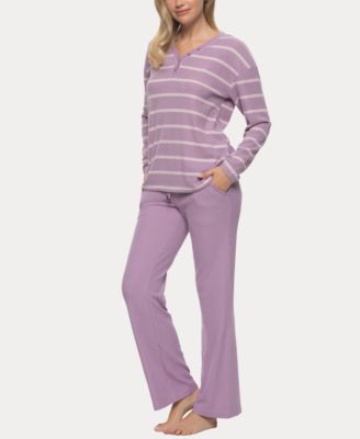Women's Jolie V-Neck Henley and Pant Lounge Set