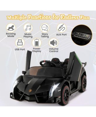 12V Licensed Lamborghini 4WD Kids Ride-on Sports Car with 2.4G Remote