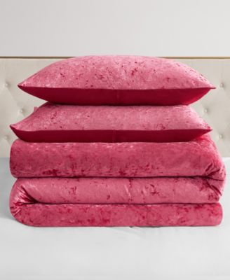 Crushed Velvet 3-Pc. Comforter Set, Full/Queen