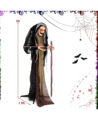 Life Size Animatronic Witch with Pre-Recorded Phrases