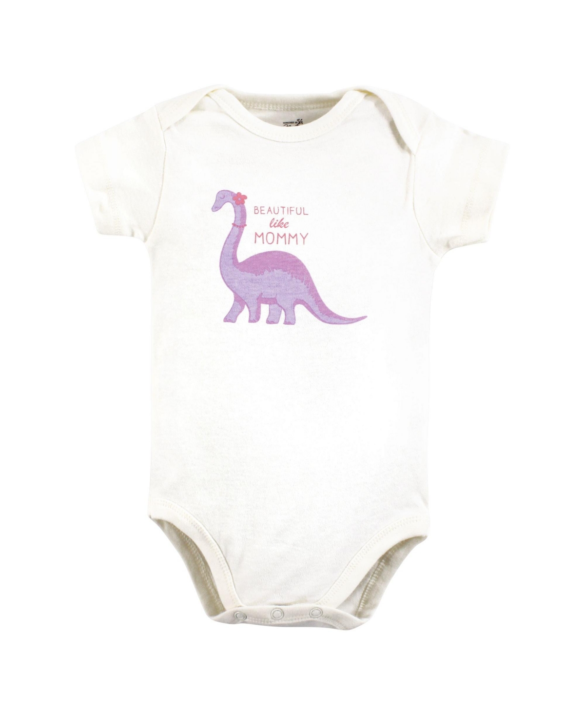 Touched by Nature Baby Girls Organic Cotton Bodysuits, - Retro dino