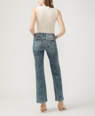 Women's Suki Mid Rise Trouser Leg Jeans