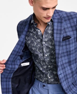 Men's Slim-Fit Plaid Sport Coat, Created for Macy's