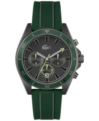 Lacoste Men s Mainsail Green Silicone Watch 43mm Macy s