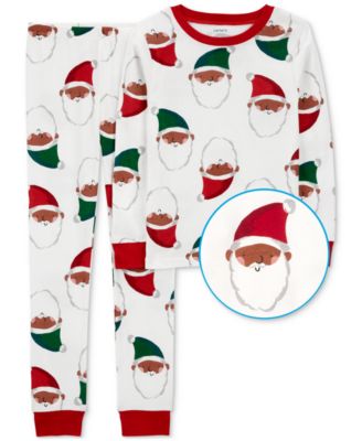 Carter's - Little & Big Santa-Print 100% Snug Fit Cotton Pajamas, 2 Piece Set