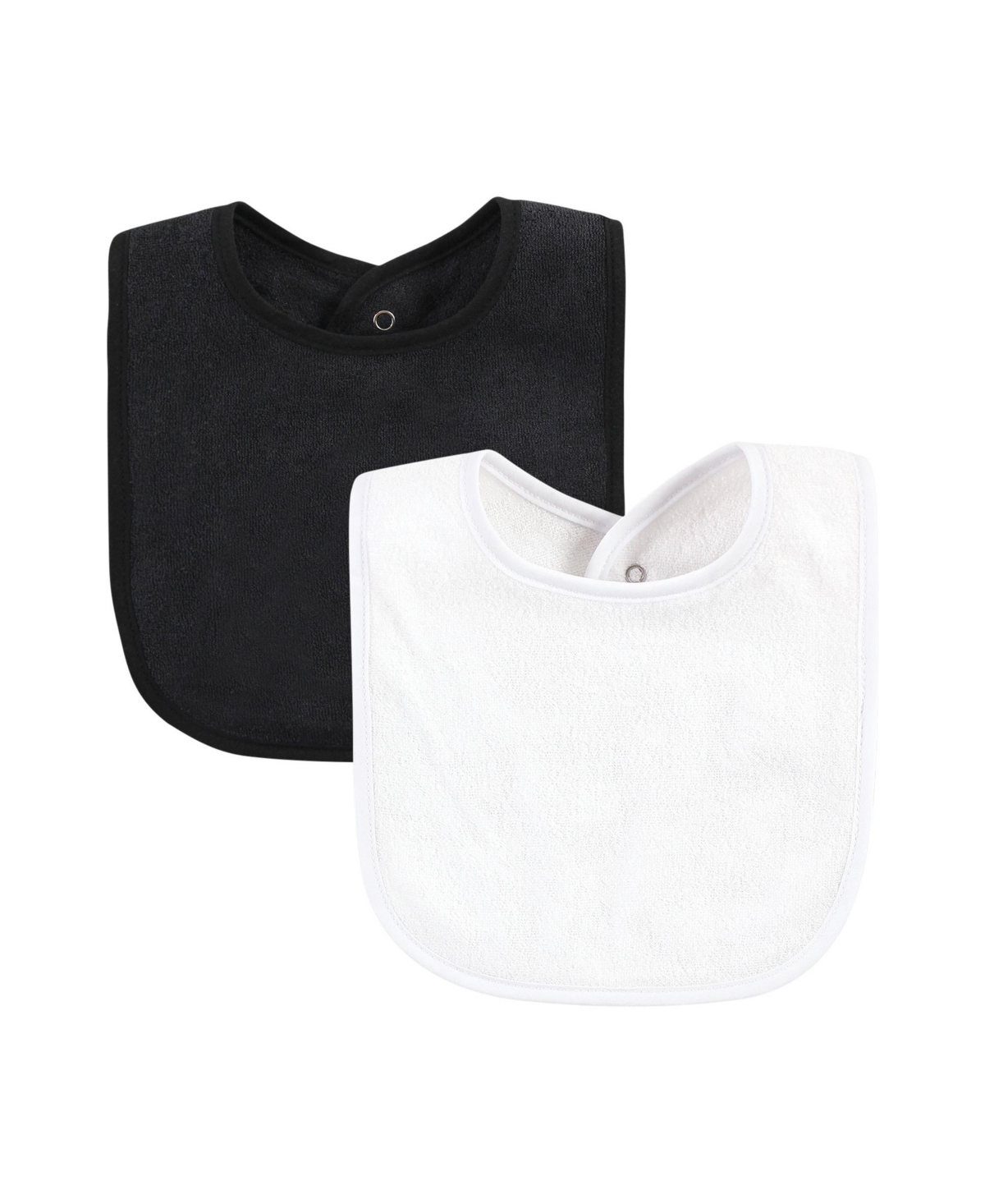 Hudson Baby Infant Girls Rayon from Bamboo Bib with Waterproof Lining 10pk, One Size - Pink black