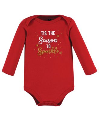 Girls Essential All-Cotton Long-Sleeve Bodysuit Triple Pack