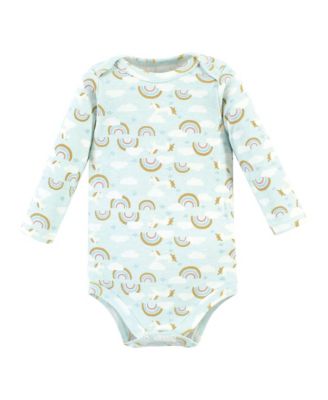 Cotton Long-Sleeve Bodysuits 5-Pack