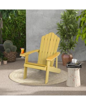 Weather Resistant HIPS Outdoor Adirondack Chair with Cup Holder