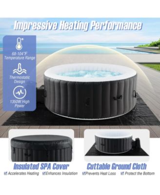 70 Inches Round SPA Pool Hottub with 110/130 Air Jets Electric Heater Pump