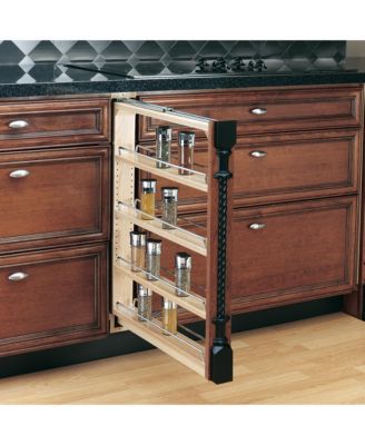 3" Pull Out Kitchen Cabinet Filler Organizer Spice Rack, 432-BF-3C