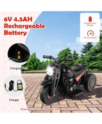 6V Kids Electric Ride on Motorcycle with Bubble Maker and Music