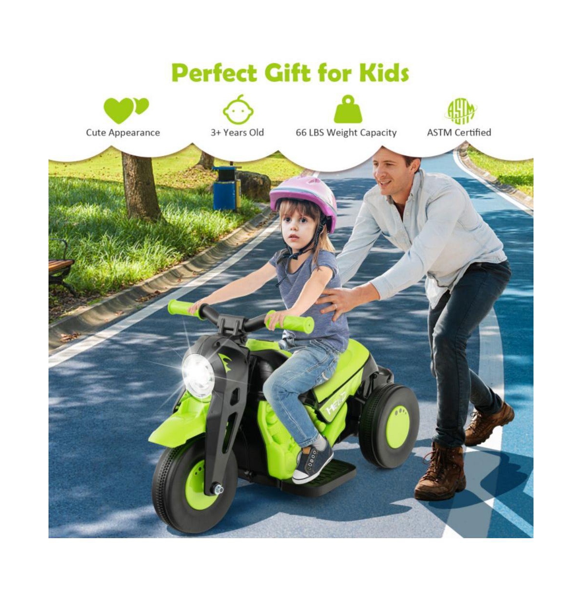 Vebreda 6V Kids Electric Ride on Motorcycle with Bubble Maker and Music