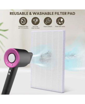 24W Nail Dust Collector Vacuum Cleaner Nail Vacuum Fan Nail Suction Dust Extractor with Reusable Filter for Nail Salon, Nail Artists, Nail Art Enthusiasts