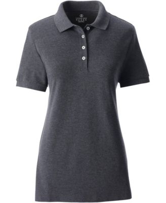 Women's Banded Short Sleeve Fem Fit Mesh Polo