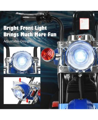 6V Powered Toddler 3-Wheel Motorbike Ride On Toy with Horn and Headlight