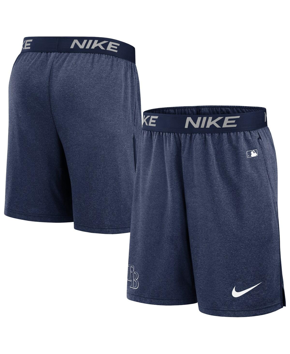 Nike Men's Black Los Angeles Dodgers Authentic Collection Practice Performance Shorts In Navy