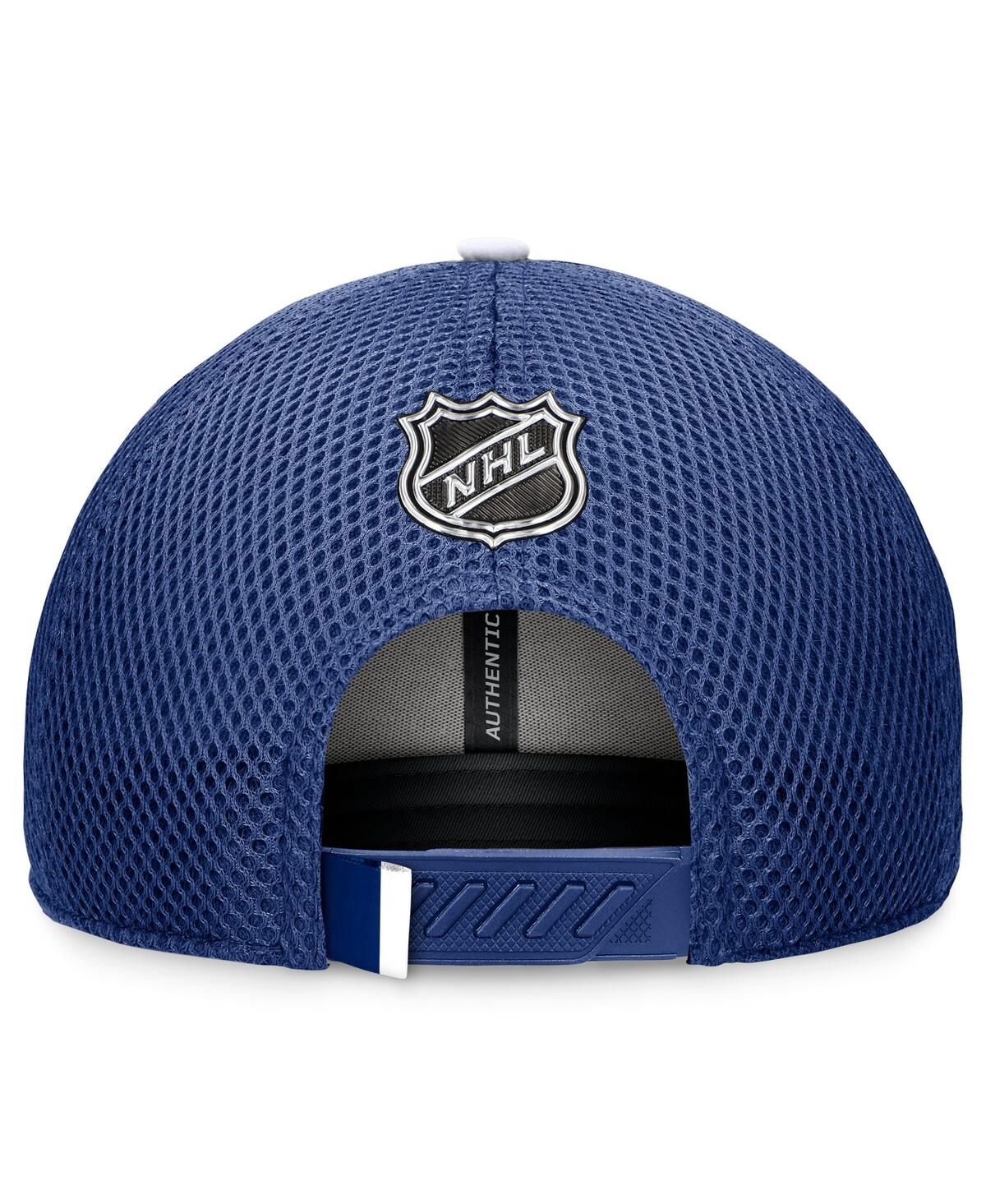 Fanatics Men's Blue Tampa Bay Lightning 2024 Nhl Draft On Stage Trucker Adjustable Hat In Blue,white