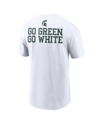 Men's White Michigan State Spartans Blitz 2-Hit T-Shirt