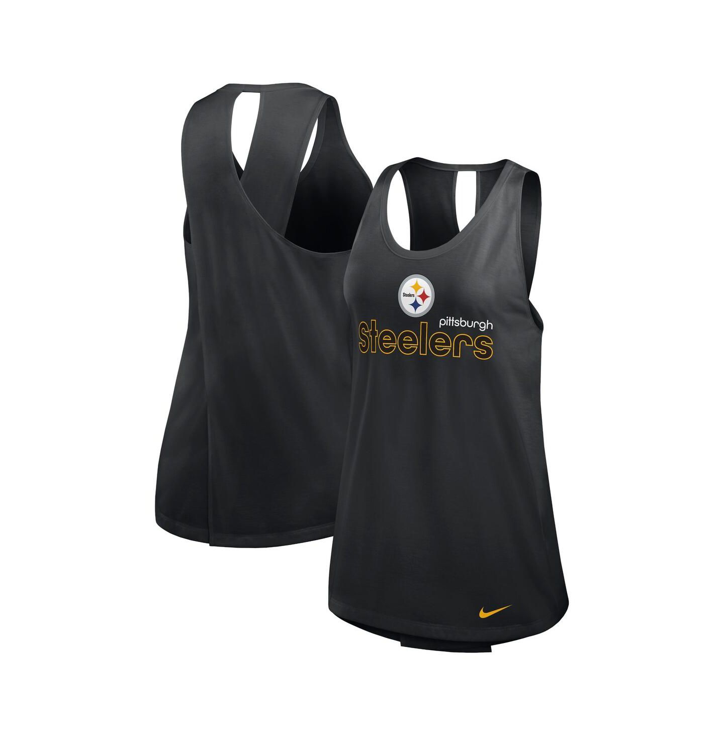 Женский топ Nike Black Pittsburgh Steelers Plus Size Performance — фото 1