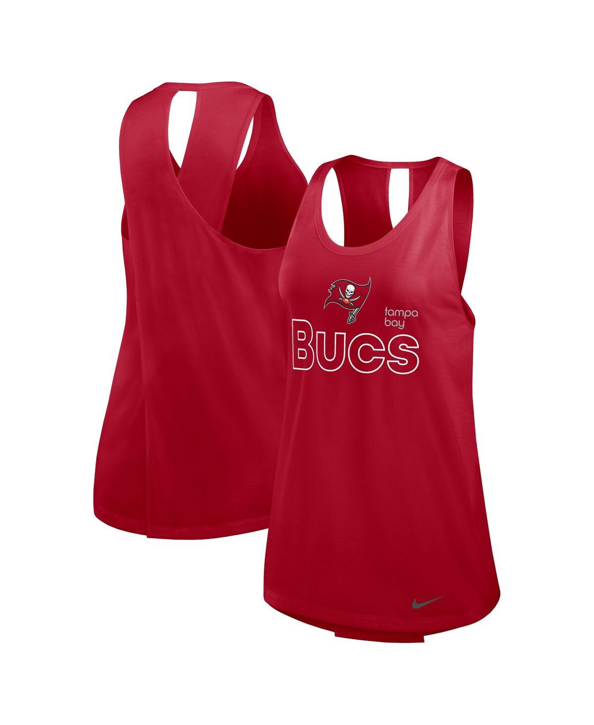 Nike Women's Red Tampa Bay Buccaneers Performance Tank Top In Red