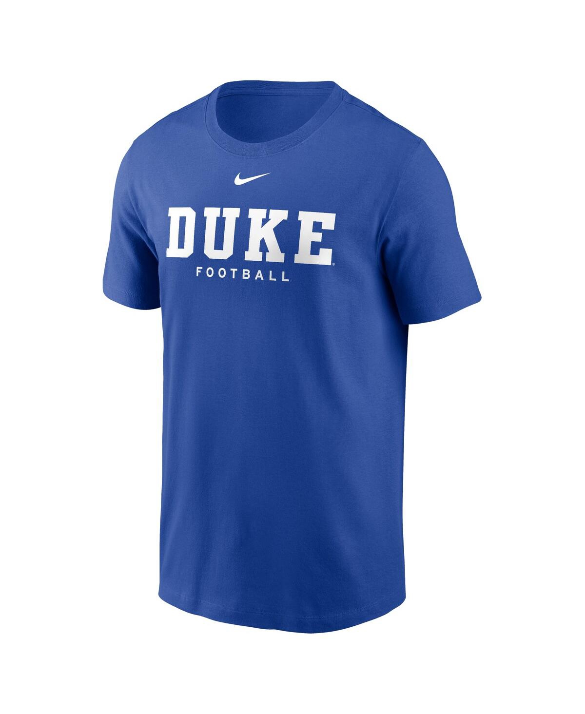 Nike Men's Royal Duke Blue Devils Primetime Evergreen Wordmark T-shirt In Royal