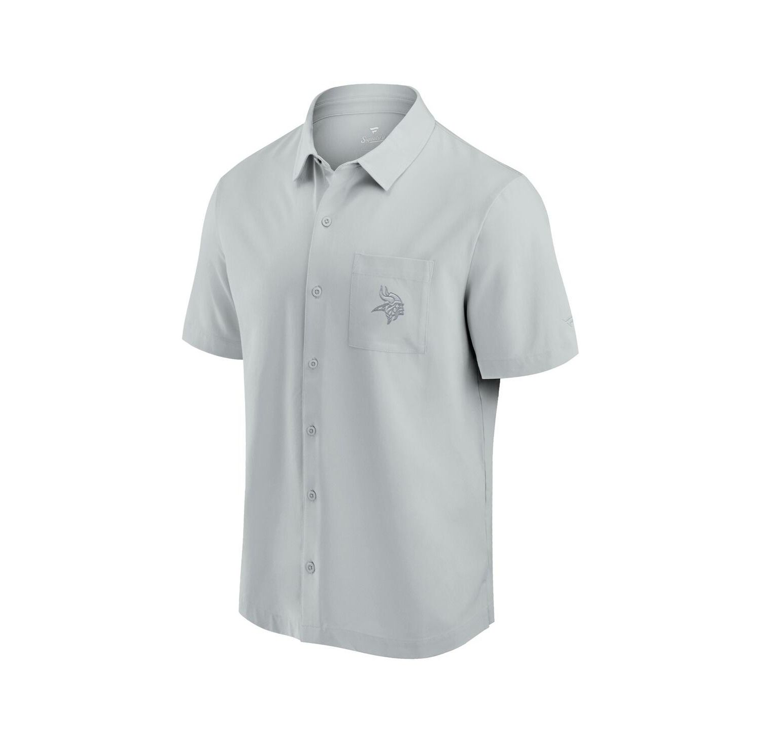 Men's Gray Minnesota Vikings Front Office Button-Up Shirt