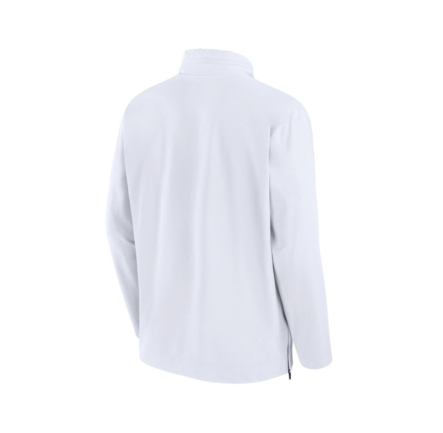 Men's White Michigan Wolverines Sideline Coaches Quarter-Zip Jacket
