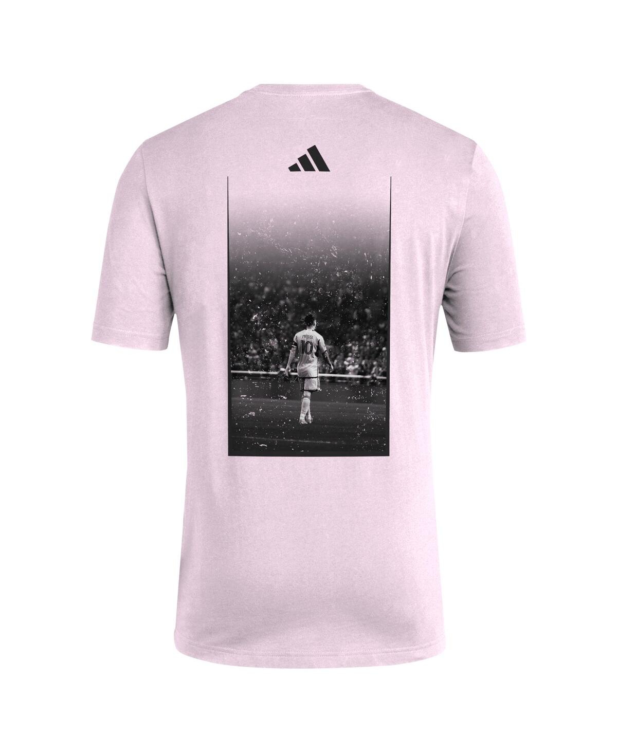 Adidas Men's Lionel MessiInter Miami Cf Greatest of All Time T-Shirt - Light Pink